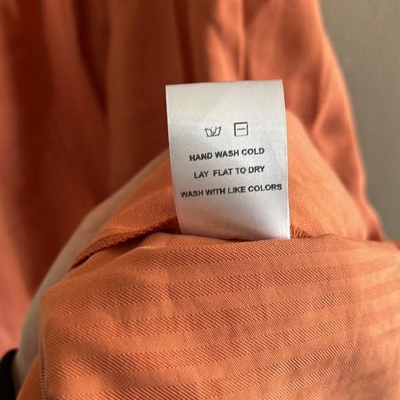 NWT - Orange NSR Smocked Sleeveless Midi Sundress - Sz Small - Picture 12 of 16